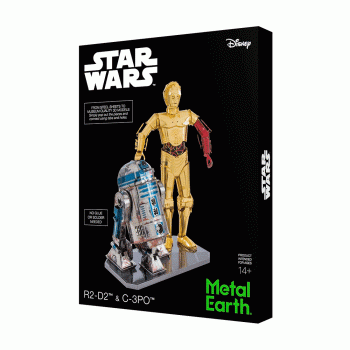 FASCINATIONS INC METAL EARTH MMG276 DELUXE SET C-3PO & R2-D2