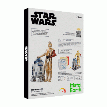 FASCINATIONS INC METAL EARTH MMG276 DELUXE SET C-3PO & R2-D2