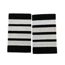PILOT UNIFORM EPAULETS/PALETERAS (AERO PHOENIX) 4-BAR SILV WAPX705-4SN