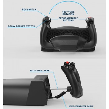 HONEYCOMB SIMULATORS ALPHA FLIGHT CONTROL YOKE LITE HC003851