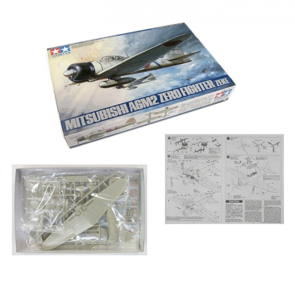 PLASTIC MODEL TAMIYA 1:48 MITSUBISHI A6M2 ZERO 61016 PLASTIC MODEL TAMIYA 1:48 MITSUBISHI A6M2 ZERO 61016
