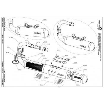 VITTORAZI ATOM80/MOSTER185 ANTIVIBRATION MOUNT (SET OF 2) M151C VITTORAZI ATOM80/MOSTER185 ANTIVIBRATION MOUNT (SET OF 2) M151C