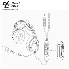 DAVID CLARK PARTS DC-ONE HEADPAD 15977P-04