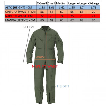 FLIGHT SUIT RIPSTOP GREEN (1) XSMALL