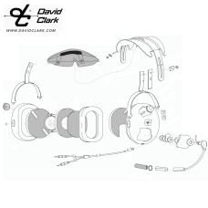 DAVID CLARK PARTS VARIABLE RESISTOR 1000 OHMS 09349P-34