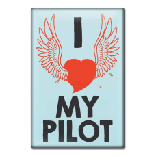 FRIDGE MAGNET - I LOVE MY PILOT NLUS623-LMP