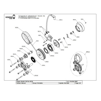 VITTORAZI MOSTER185 PULL STARTER COMPLETE 3S MP041