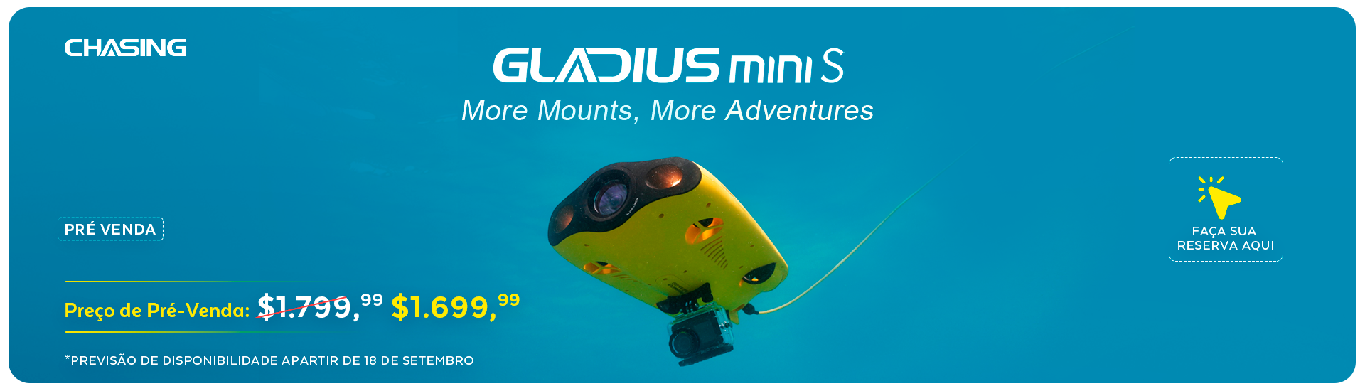 Pré-venda Chasing Gladius Mini s