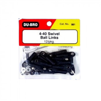 DUBRO SWIVEL BALL LINK 4-40 (12PCS) DUB861