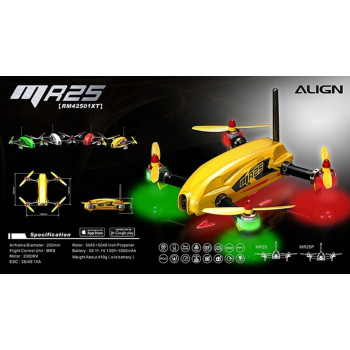 HELICOPTERO ALIGN T-REX MR25 QUADCOPTER RACING RM42501XET