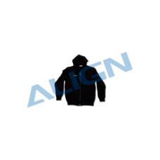 ALIGN ZIPPERED HOODIE DFC BLACK L