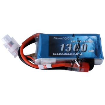 GENS ACE 7.4V 1300MA 45C LIPO DEANS