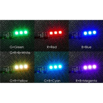 MR LED BARRA 7 LED RBG COLOR LED15-12V