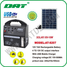 DAT KIT CAMPING ILUMINACAO SOLAR AT8207