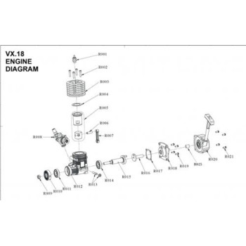 MOTOR HIMOTO .18 CPX VERTEX 02060T18