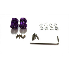 HT PURPLE ALUMINUM WHEEL HEX 4PC 102042