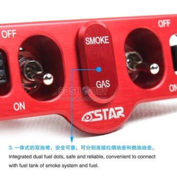 6SH DUAL SWITCH DUAL FUEL DOT ST4008 RED