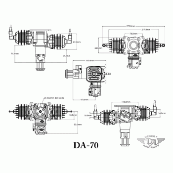 MOTOR DA 70CC C/IGNICAO MDA70