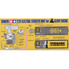 TAMIYA ACC ELECTRIC STARTER UNIT FOR GLOW ENGINE 7.2V 41010