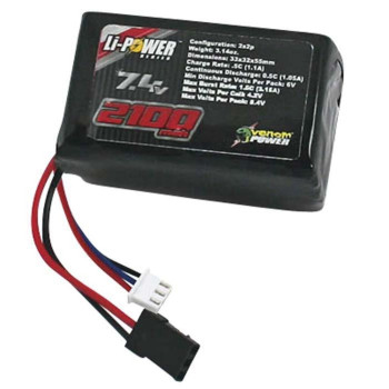 PACK VENOM 7.4V 2100MA LIPO RX 15001