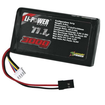 PACK VENOM 11.1V 3000MA LIPO TX 15011