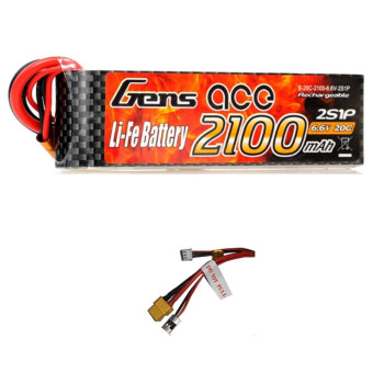 GENS ACE 6.6V 2100MAH 20C LIFE FUTAB/XT60