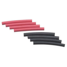 HEAT SHRINK TUBE 1/8 DUBRO RED/BLACK 938