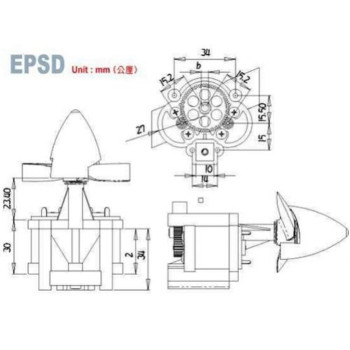 REDUCAO EPSD2-350 GWS S/MOTOR