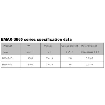 MOTOR E-MAX B3665-11 BRUSHLESS 2100KV