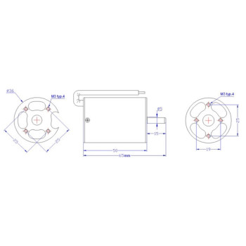 MOTOR E-MAX B3650-13 BRUSHLESS 2700KV