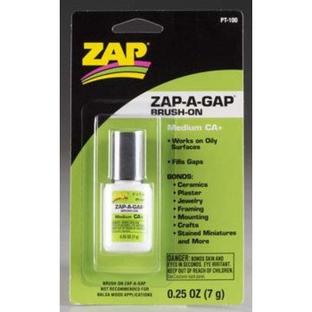 COLA ZAP CA GLUE PT100 ZAP-A-GAP BRUSH