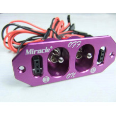 MIRACLE TWIN POWER SWITCH ALUMINUM J-001