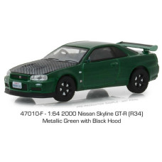 GREENLIGHT CAR 1/64 NISSAN SKYLINE GT-R (BRN34) 2000 47010-F