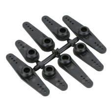 DUB670 LONG FUTABA SUPER SERVO ARMS BLACK (8PCS)