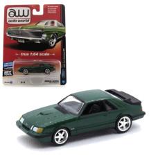CAR AUTO WORLD 1/64 DELUXE FORD MUSTANG SUO 1985 666 AW64021A