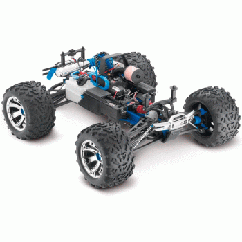 CARRO TRAXXAS 1/10 REVO 3.3 NITRO RTR 4WD TSM TQI BLUE 53097-3