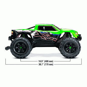 CARRO TRAXXAS X-MAXX BLX 8S 4WD TQI TSM GREEN 77086-4