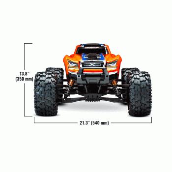 CARRO TRAXXAS X-MAXX BLX 8S 4WD TQI TSM ORANGE 77086-4