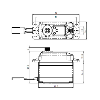 SAVOX SERVO SV-1270TG PLUS HV W/SOFT START 8.4V 45KG 0.10S