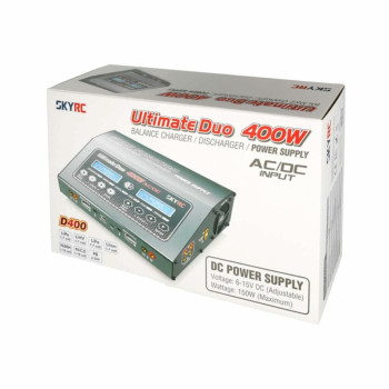 IMAX CHARGER B6 ULTIMAT DUO 400W 20A AC/DC COM FONTE SK-100123-08