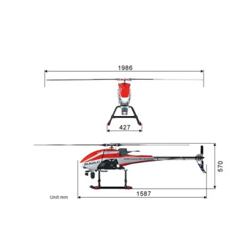 ALIGN E1 900 ARTF HELICOPTER COMBO MULTI FUNCAO COM TABLET RHE1E26XT