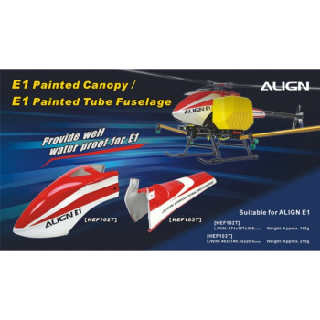 ALIGN E1 PAINTED CANOPY HFE102T