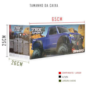 CARRO TRX-4 SPORT 4WD TRUCK RTR 82024-4 RED