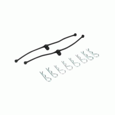 BODY CLIPS RETAINERS BLACK 2PC DUB 2245