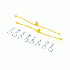 BODY CLIPS RETAINERS YELLOW 2PC DUB 2247