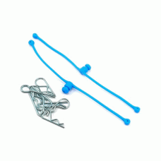 BODY CLIPS RETAINERS BLUE 2PC DUB 2249