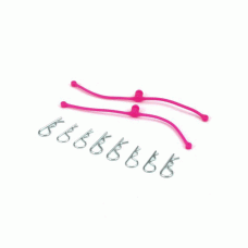 BODY CLIPS RETAINERS PINK 2PC DUB 2251