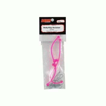 BODY CLIPS RETAINERS PINK 2PC DUB 2251