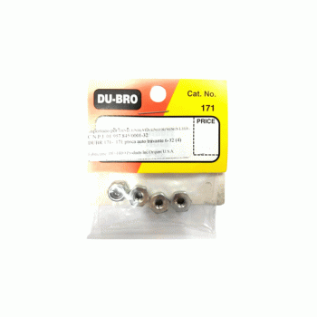 DUB171 NYLON INSERT LOCK NUTS 6-32 4PC