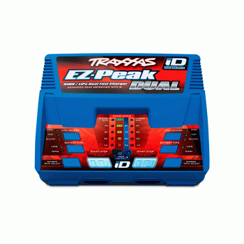 PACK TRAXXAS CARREGADOR DUAL #2972+2 BATERIA 7.4V 7600MAH #2869X 2991